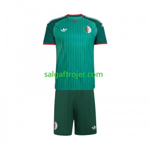Algeriet Fodboldtrøjer Børn Udebanesæt 2026 Kort ærmer Algeriet Fodboldtrøjer Børn Udebanesæt 2026 Kort ærmer